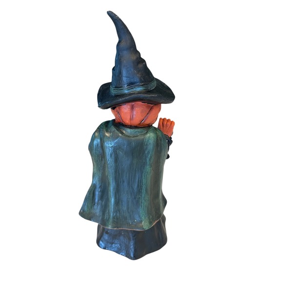 Ashland Halloween Pumpkin Witch Figurine Lantern Frog Table Decor 8.5" - Picture 3 of 5